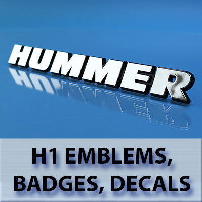 Hummer H1 AM General Emblems, Badges and Decals